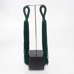 Groene Kwastjes Oorbellen