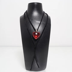 Choker | Rode Hart Hanger Ketting