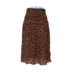 Arket | Bruine luipaard midi-rok