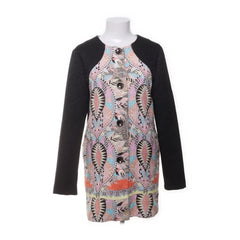 Custo Barcelona | Zwart-roze geprinte jurk