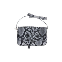 Grijze Slangenprint Crossbody Tas