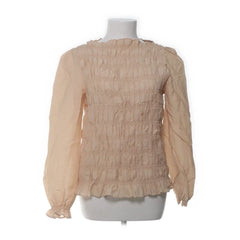 Leveté Room | Beige geplooide blouse
