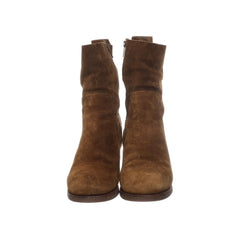 Shabbies | Bruine Suède Enkellaarsjes