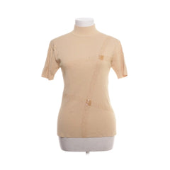 Eurofashion | Beige Coltrui Met Korte Mouwen