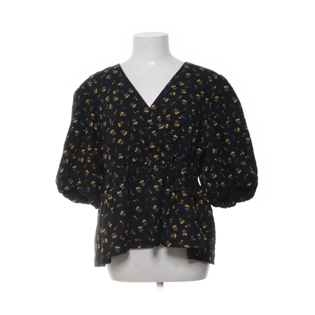 Gestuz | Zwart, Meerkleurig - Wikkeltop