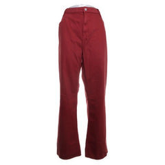 Monki | Rode wijde broek