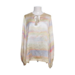 Never Fully Dressed | Pastelkleurige Zijden Blouse