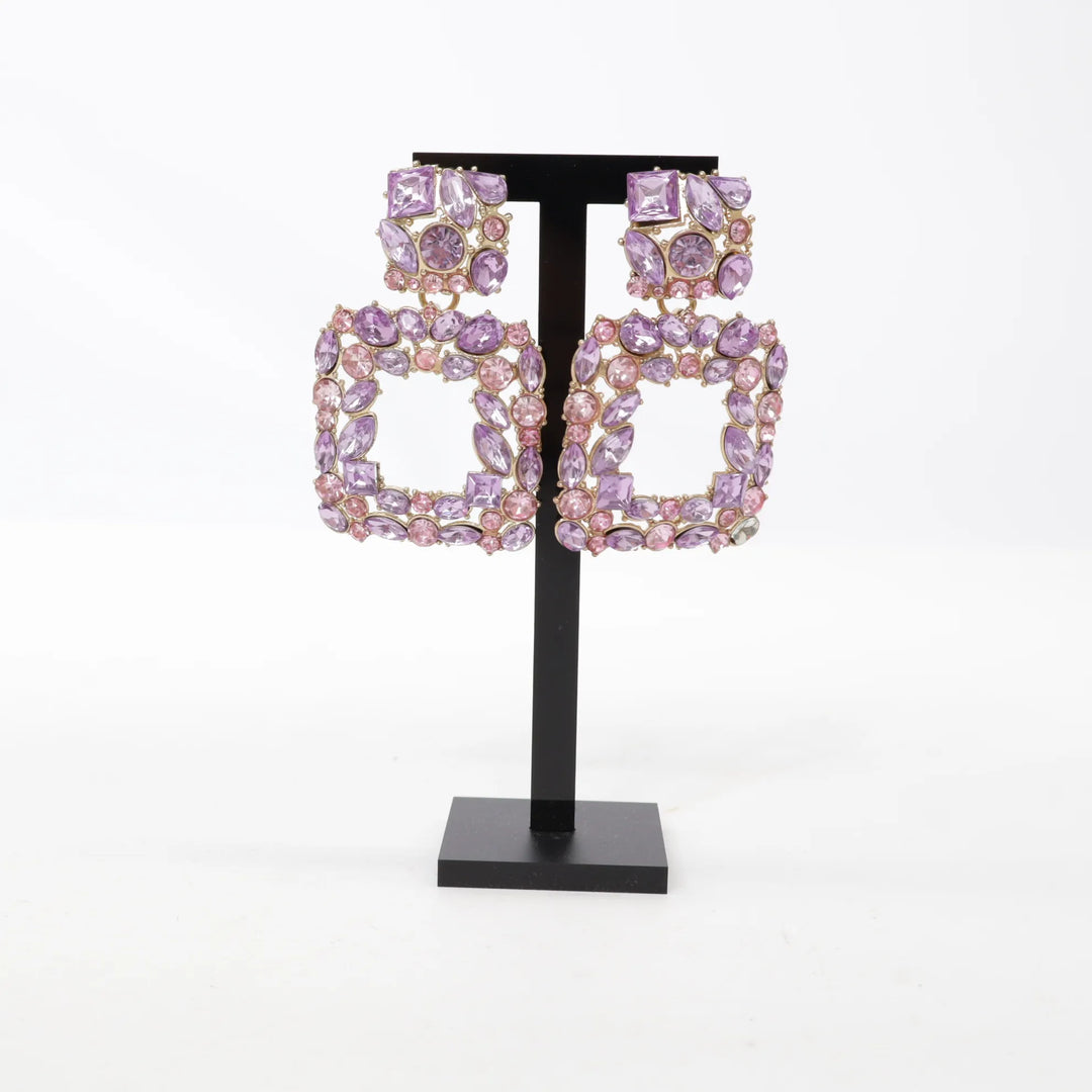 Roze, Oranje, Goud - Oorbellen