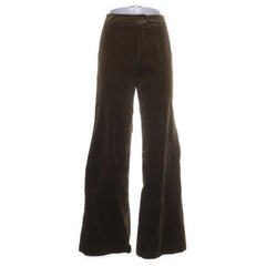 Racell | Bruine Fluwelen Wijdepijpsbroek