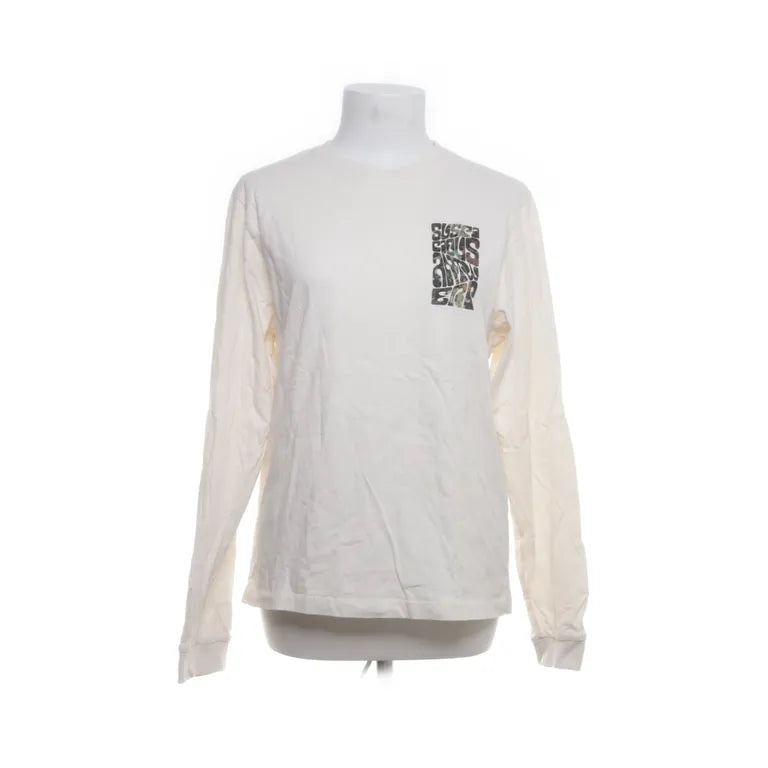 Suspicious Antwerp | off-white longsleeve met borst opdruk