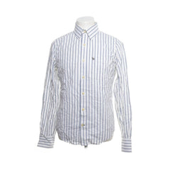 Abercrombie & Fitch | Wit overhemd met blauw gestreept patroon