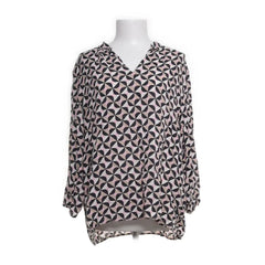 More & More | Crème-wit blouse met geometrische print