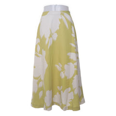 Lindex | Groen, Wit - Maxi rok