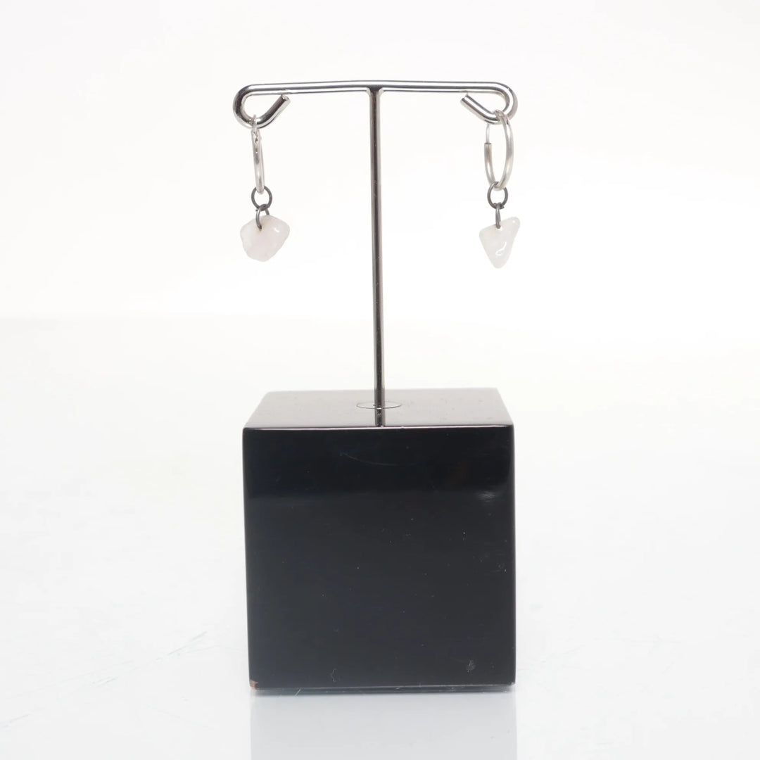 Zilver, Roze - Oorbellen