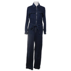 Cubus | Donkerblauwe jumpsuit met tailleceintuur