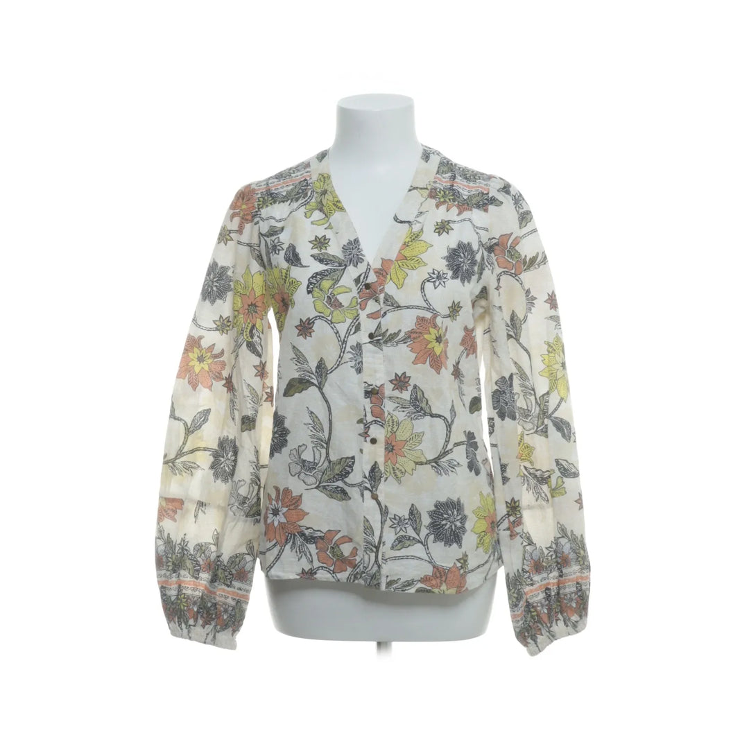 Cotton Club | Wit, Meerkleurig - Blouse