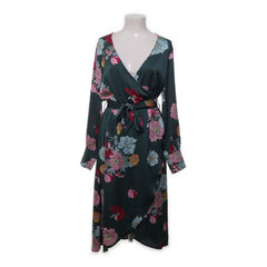 Ichi | Groen, Meerkleurig - Wikkeljurk