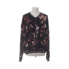 Pearl | Zwarte Bloemen Bomberjack
