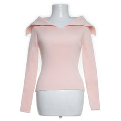 Trendyol | roze trui met kraag