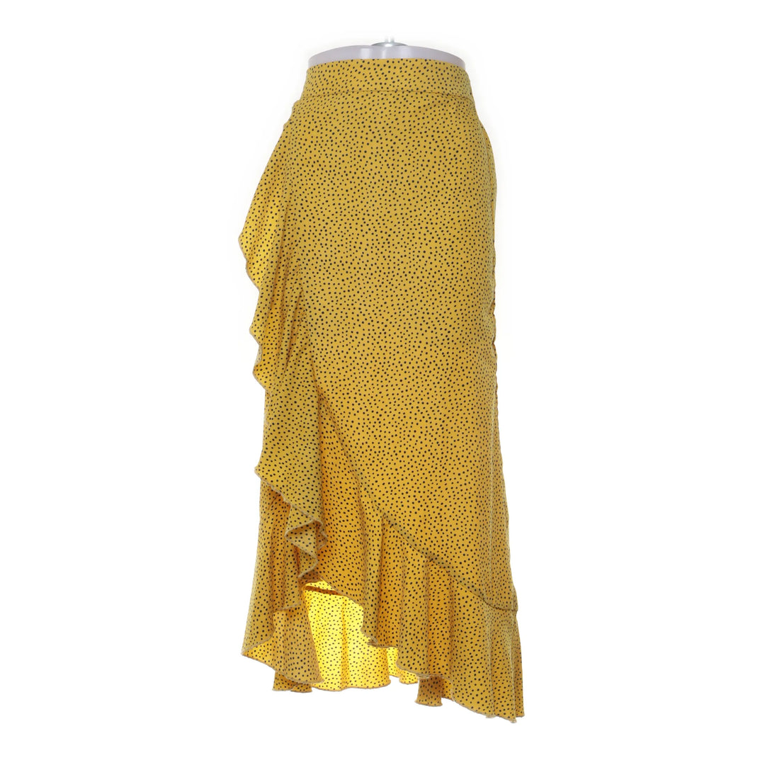 Karen by Simonsen | Geel, Zwart - Maxi rok