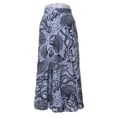 Object | Blauwe Maxi Rok Zeemotief