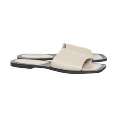 NA-KD | Beige Leren Slippers