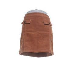 Manguun | Bruine Corduroy Minirok