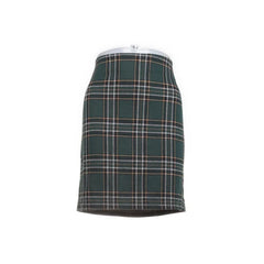 Gina Tricot | Donkergroene geruite minirok