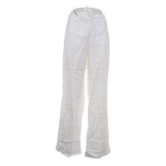 KappAhl | Witte wijde linnen broek