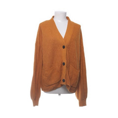 Noisy May | Oranje gebreide vest