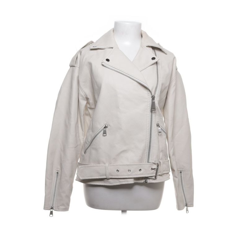 Missguided | Crèmekleurige bikerjas met ritsen