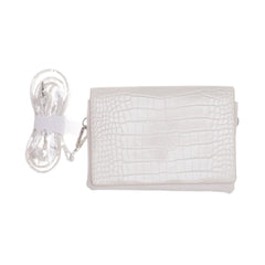 Tas | Witte Krokodil Crossbody Tas