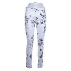 Free/Quent | Witte bloemenprint skinny jeans