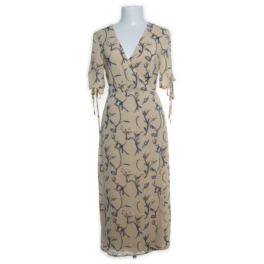 Glamorous | Beige, Meerkleurig - Wikkeljurk