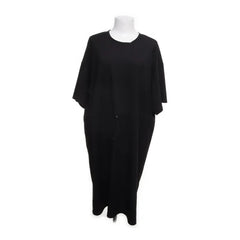 Weekday|Zwarte maxi-jurk met trekkoord in de taille