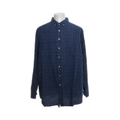 Brax Feel Good | Donkerblauw overhemd met subtiel patroon