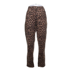 BPC Selection | Bruine broek met luipaardprint