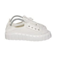 Witte sneakers met dikke zool