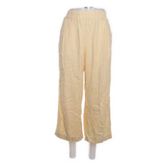 Lindex | Beige linnen wijde broek