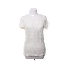 Ganni | Witte kanten blouse