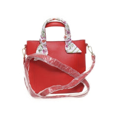 Rode Leren Crossbody Tas