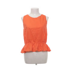 2NDDAY  | Oranje mouwloze top met peplum