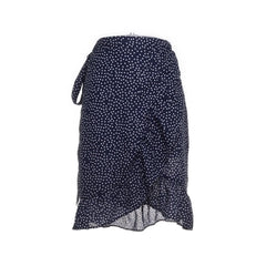 Amelie & Me | Blauwe gestipte wikkelrok
