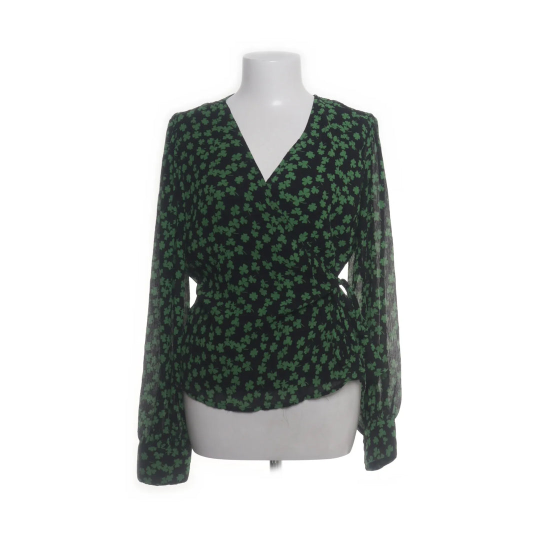 Object | Zwart, Meerkleurig - Wikkelblouse