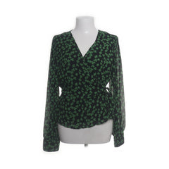 Object | Zwart, Meerkleurig - Wikkelblouse