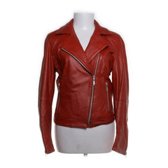 Broch Leather | Rode Leren Motorjas