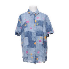 Atelier Creation | Blauwe Bloemen Overhemdjurk