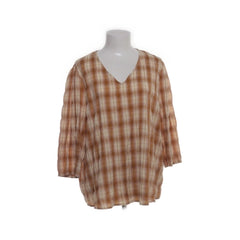 Designed by 2-Biz | Bruine geruite blouse
