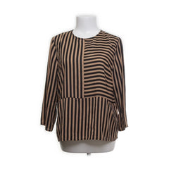 Gina Tricot | Bruine gestreepte blouse