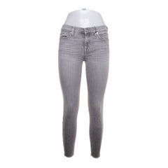 7 for All Mankind | Grijze skinny jeans met vervaagde details